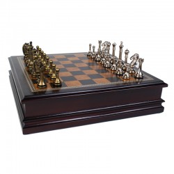 985 Metal Chessmen with...