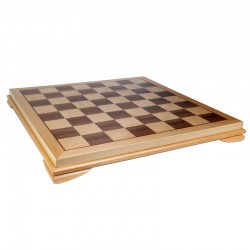 100856 Wood Inlay Chessboard